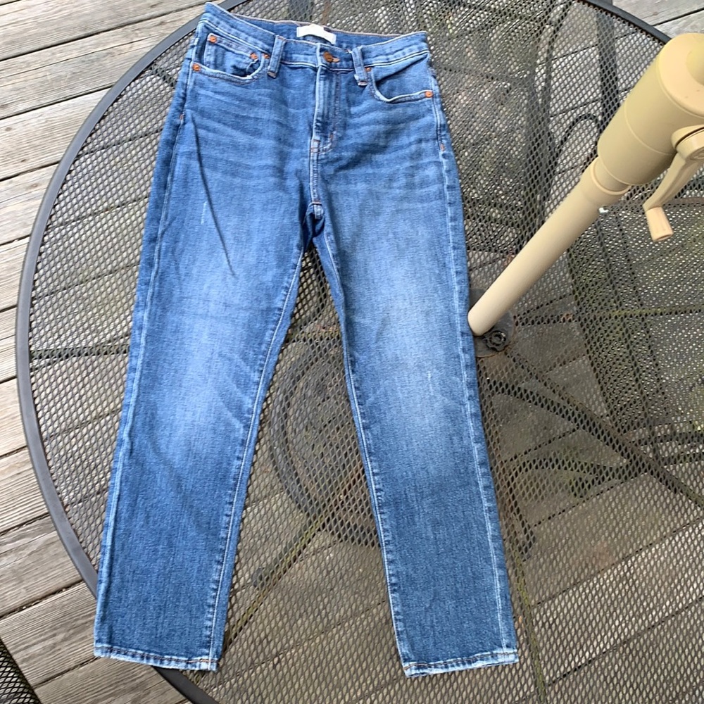 EUC Madewell high rise slim crop boyjean